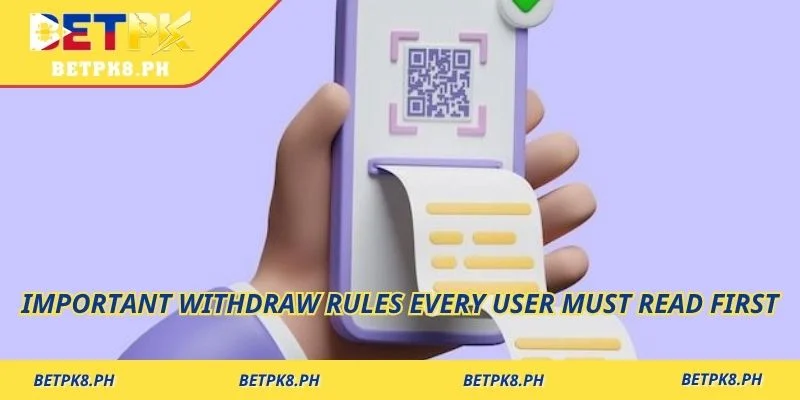 Important Withdraw rules every user must read first