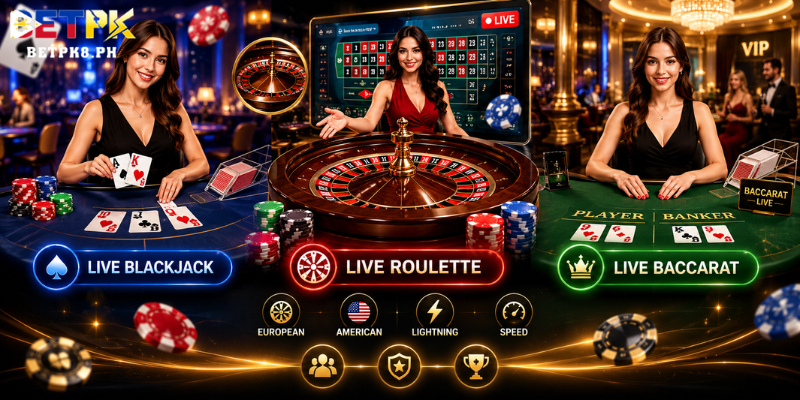 Popular Games Available in Live Casinos
