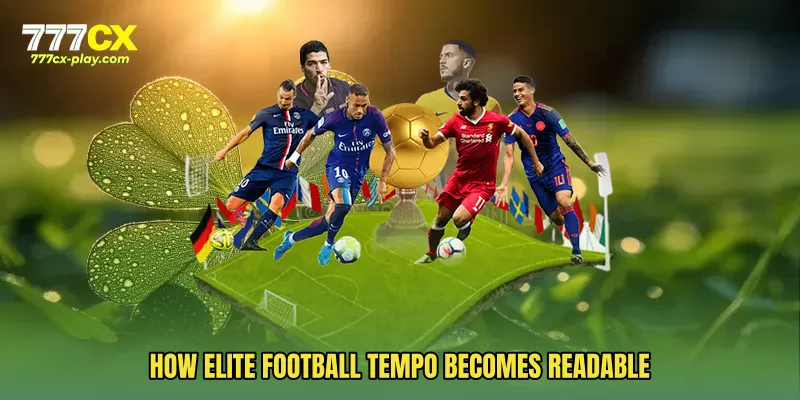 How elite football tempo becomes readable